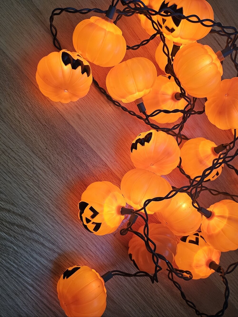 Orange Pumpkin String Lights - Halloween Party Decor
